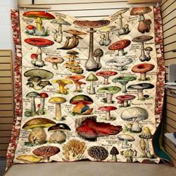 Mushroom Quilt Blanket Dhc0910691Vt and Home Decor