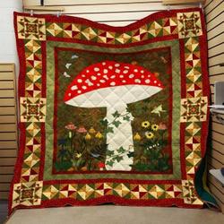 Mushroom Quilt Blanket Dhc0910699Vt and Home Decor