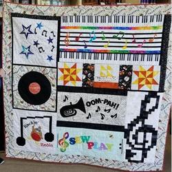 Music Clm250633 Quilt Blanket and Home Decor