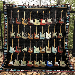 Music Guitar Jfj Quilt Ksx and Home Decor
