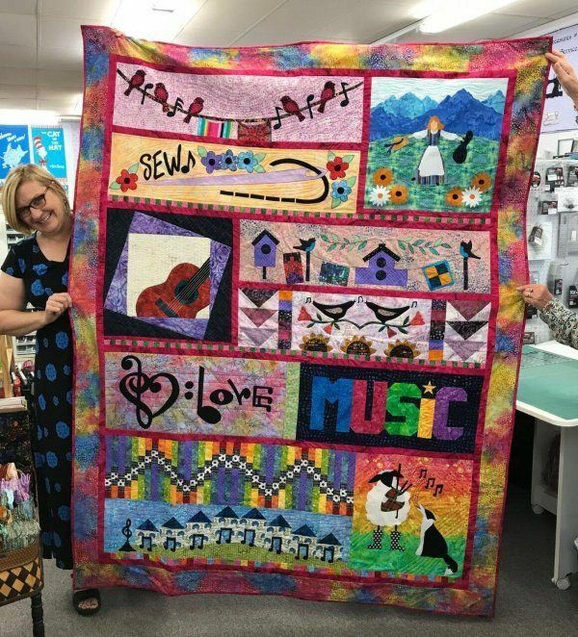 Music Hur Quilt di and Home Decor