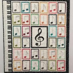 Music Notes Clm1910086Q Quilt Blanket and Home Decor