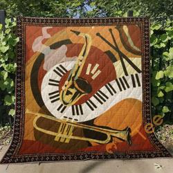 Music V1 Blanket TH0107 Quilt and Home Decor