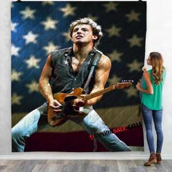 Musical Artists 80S Bruce Springsteen 2D 3D Customized Personalized Quilt Blanket and Home Decor