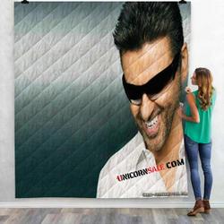 Musical Artists 80S George Michael1V 3D Customized Personalized Quilt Blanket and Home Decor