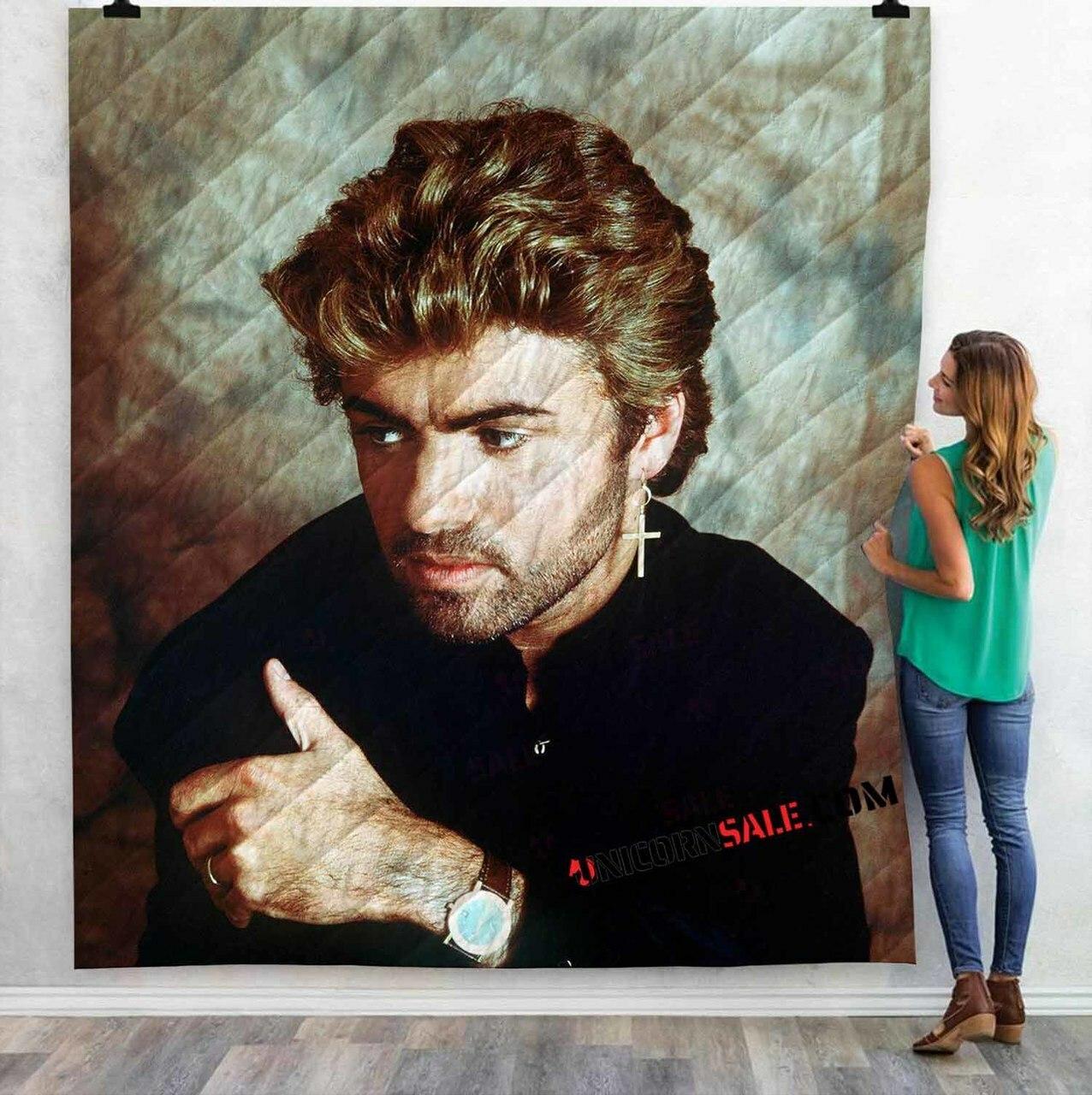 Musical Artists 80S George Michael2D 3D Customized Personalized Quilt Blanket and Home Decor