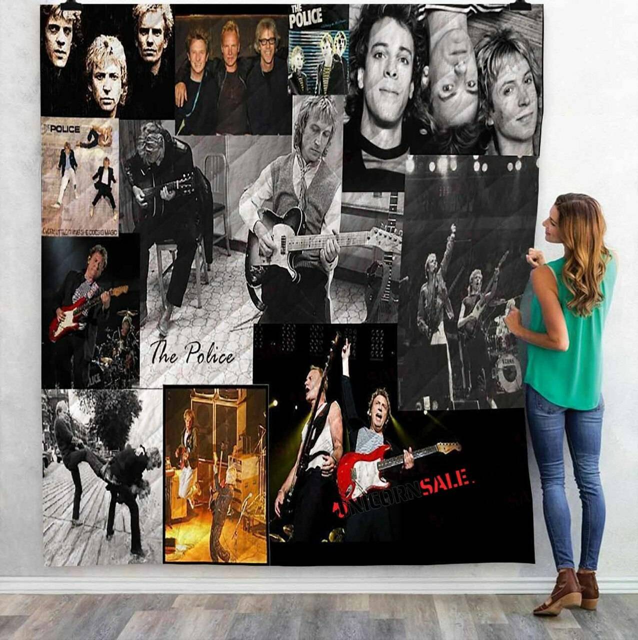 Musical Artists 80S The Police2V 3D Customized Personalized Quilt Blanket and Home Decor