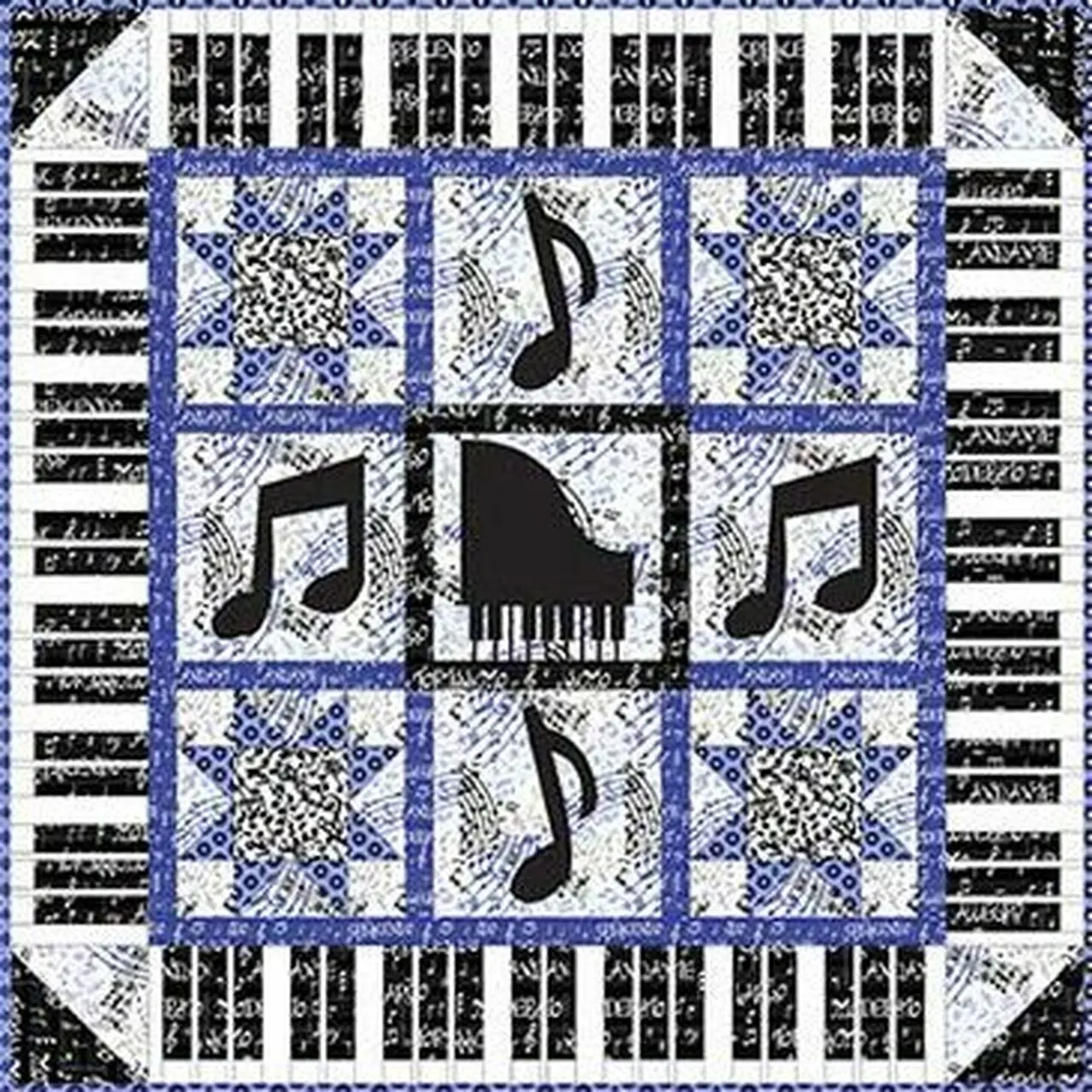 Musicalcl070669 Quilt Blanket and Home Decor