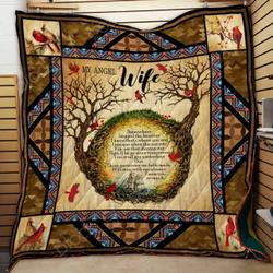 My Angel Wife Cl2100341Mdq Quilt Blanket and Home Decor