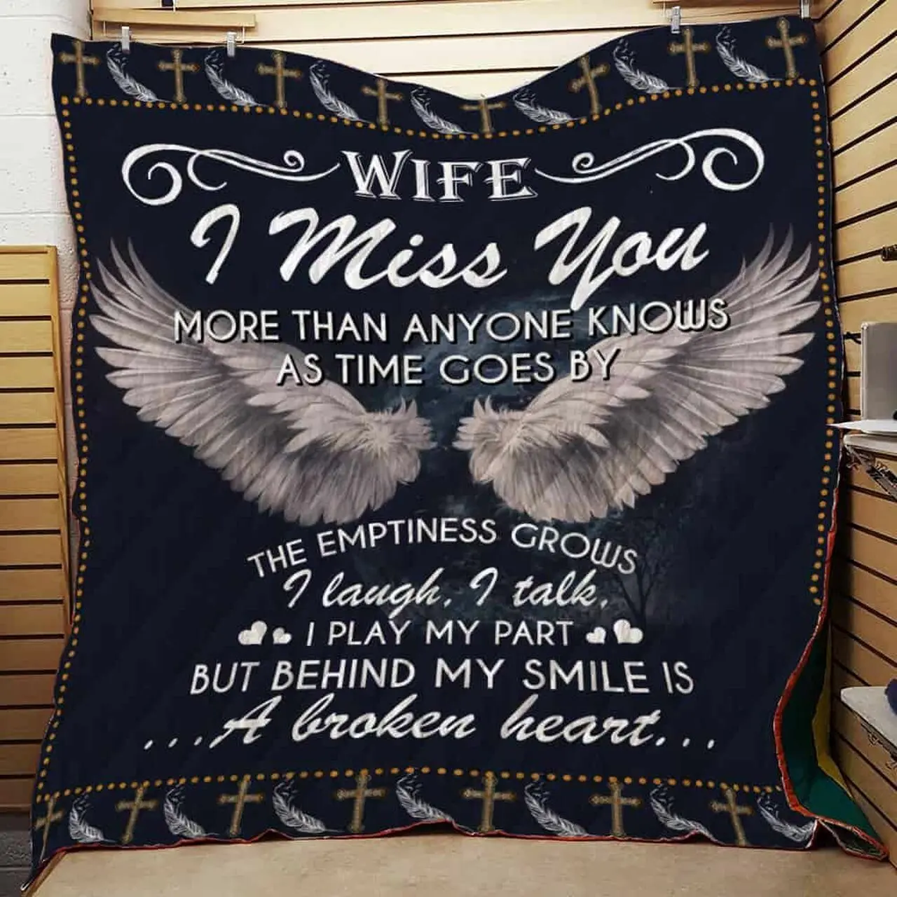 My Beloved Wife Cl22100368Mdq Quilt Blanket and Home Decor