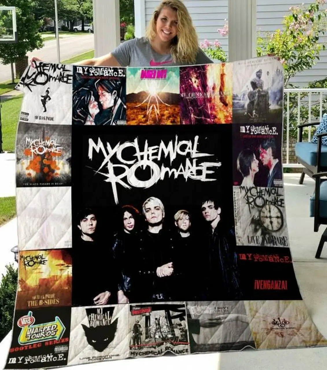My Chemical Romance Quilt Blanket Limited Quilt Blanket and Home Decor