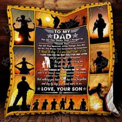My Dad Thank You And Love You Quilt P556S  Quilt and Home Decor