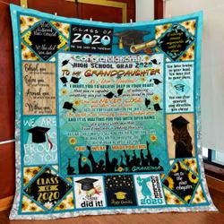 My Daughter Congratulation High School Grad 2020 Quilt Blanket and Home Decor
