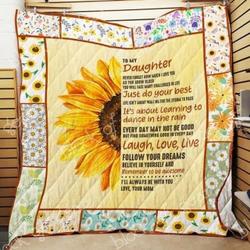 My Daughter I Love You Quilt Mh29B  Quilt and Home Decor