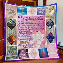 My Daughter, My Little Fairy Quilt Blanket and Home Decor