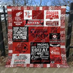 My Favorite Soccer Players Call Me Mom Quilt Blanket Yhn2  Quilt and Home Decor