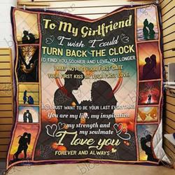 My Girlfriend I Love You Cl18100484Mdq Quilt Blanket and Home Decor