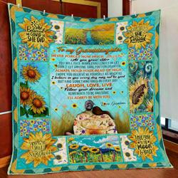 My Granddaughter, I Love You, Grandma Quilt Blanket and Home Decor