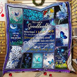My Granddaughter, I’Ll Always Be With You Quilt and Home Decor