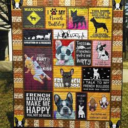 My Heart Is Taken By French Bulldogs Pkt200644 Quilt Blanket and Home Decor