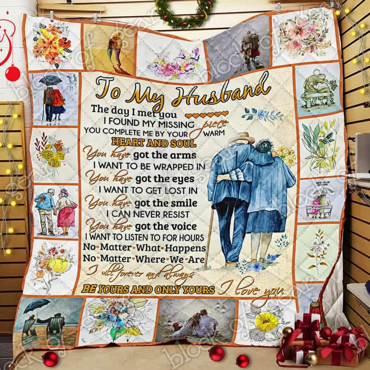 My Husband I Love You Cl14100345Mdq Quilt Blanket and Home Decor