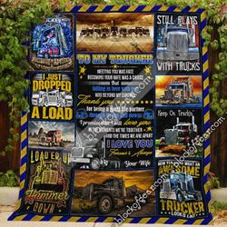 My Husband Is The World’S Hottest Trucker Quilt and Home Decor