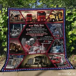 My Naughty Lover And My Life Partner Trucker Bt Quilt and Home Decor