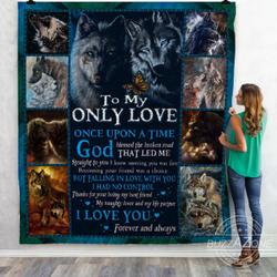 My Naughty Lover And My Life Partner Wolf Bt Quilt and Home Decor