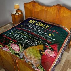 My Only Love Quilt Blanket Dhc02011588Dd and Home Decor