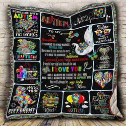 My Son, Autism Hur Quilt Cysisg and Home Decor