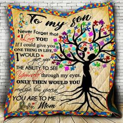 My Son You Are Special To Me Autism Cl22100387Mdq Quilt Blanket and Home Decor
