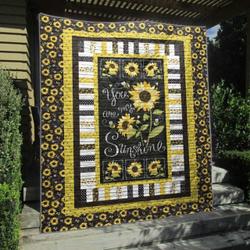 My Sunshine Quilt Blanket Hp47  Quilt and Home Decor