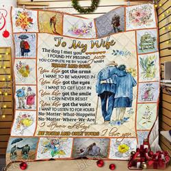 My Wife I Love You Cl14100346Mdq Quilt Blanket and Home Decor