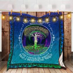 Myself What A Wonderful World Quilt Kok and Home Decor