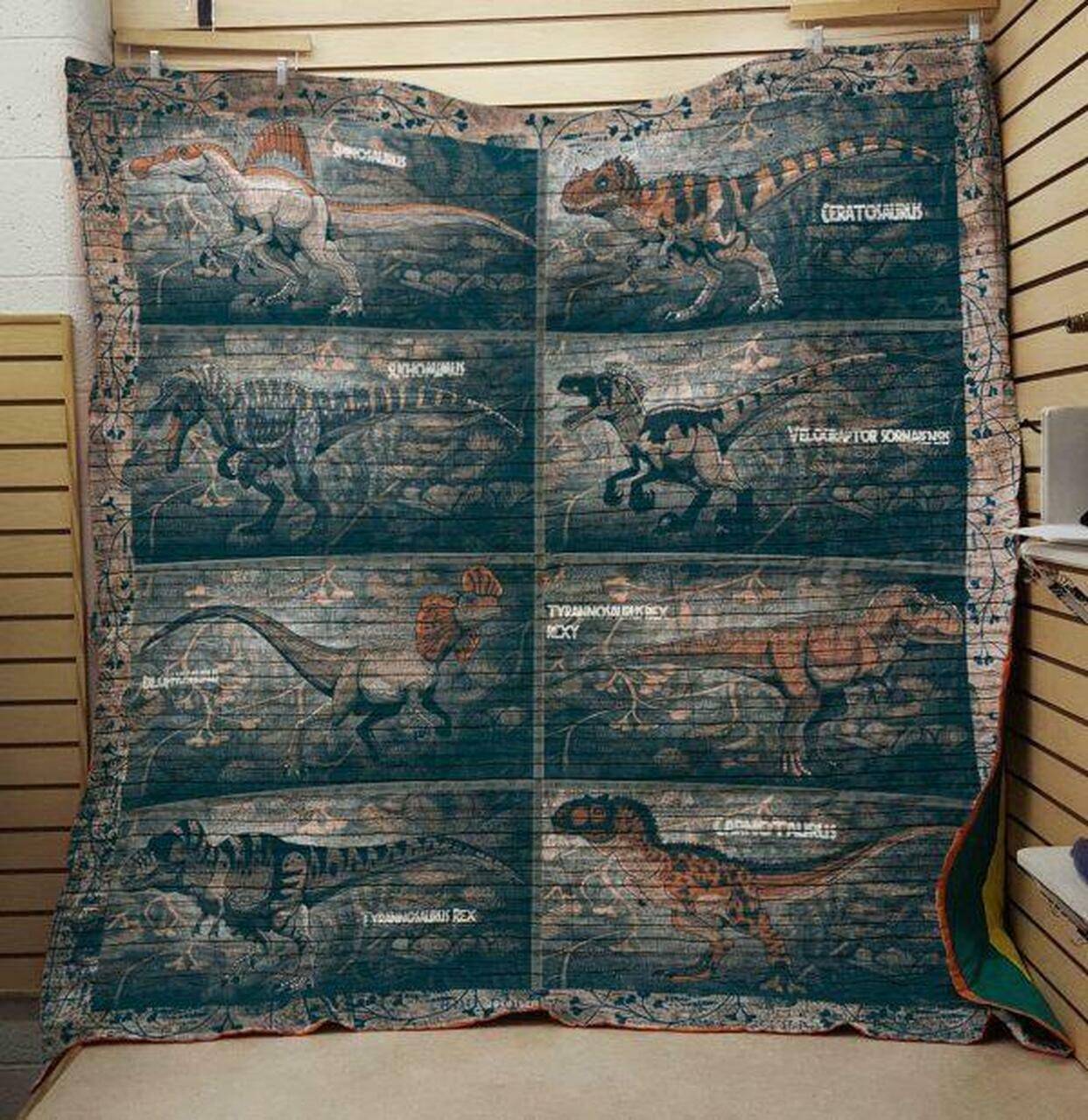 Name Of Dinosaur Quilt and Home Decor