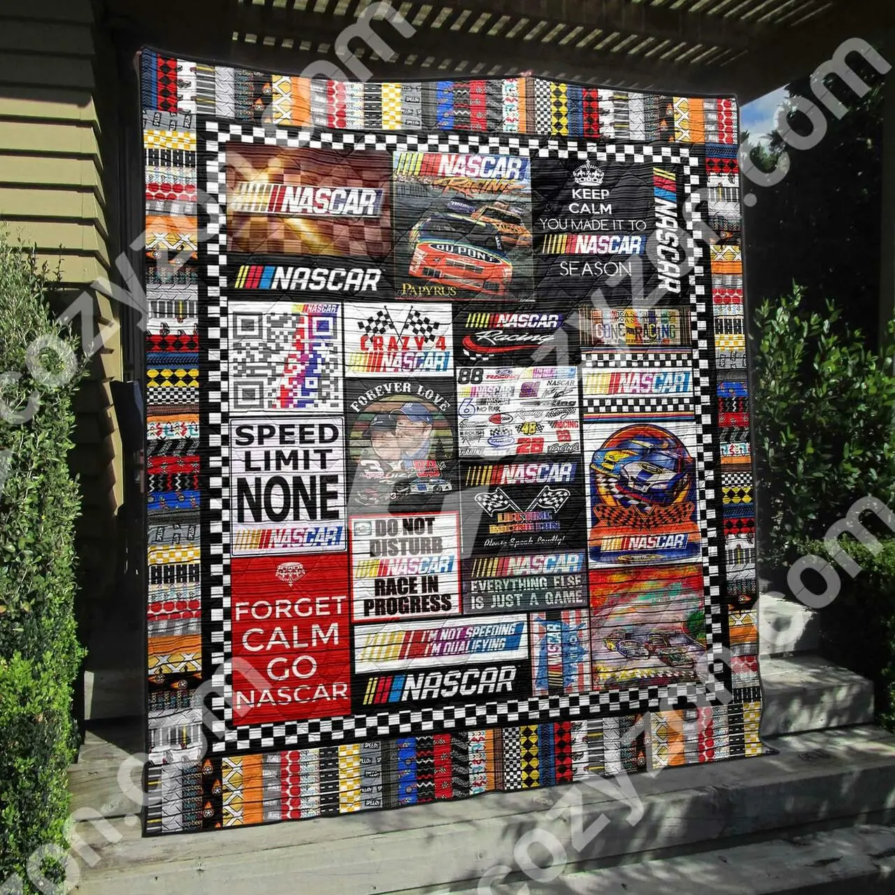 Nascar Quilt Blanket and Home Decor