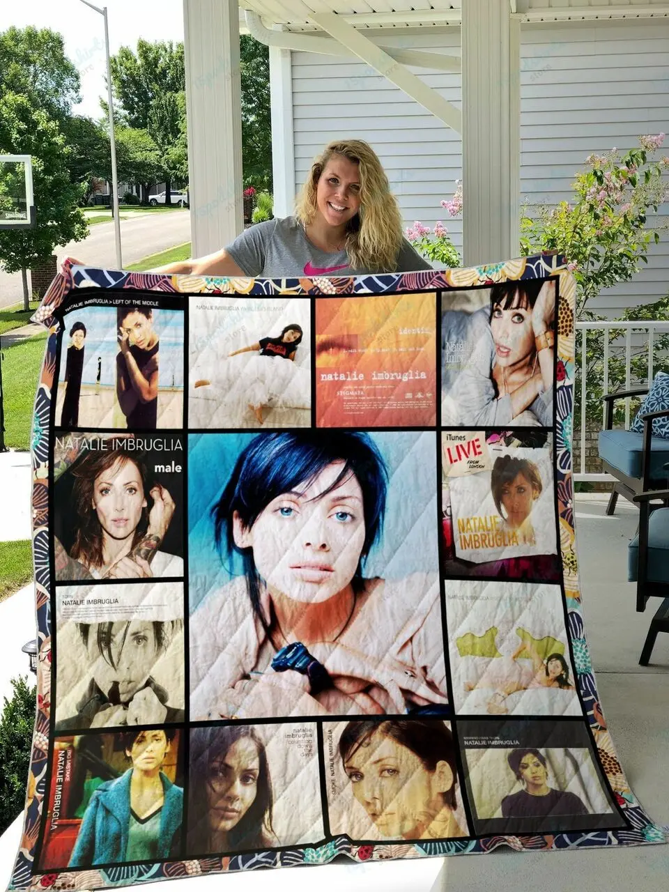 Natalie Imbruglia Quilt Blanket and Home Decor