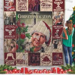 National Lampoon S Christmas Vacation Poster Quilt Blanket and Home Decor