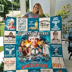 National LampoonS Christmas Vacation 30Th Anniversary Quilt Blanket For Fans Ver 17 and Home Decor