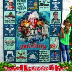 National Lampoon’S Christmas Vacation Poster Quilt Blanket      and Home Decor