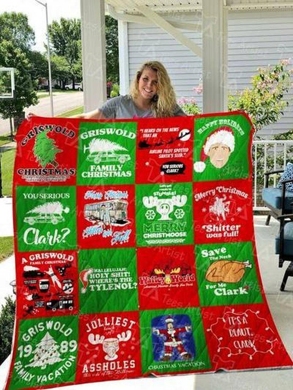 National LampoonS Christmas Vacation Quilt Blanket 01085 Quilt and Home Decor