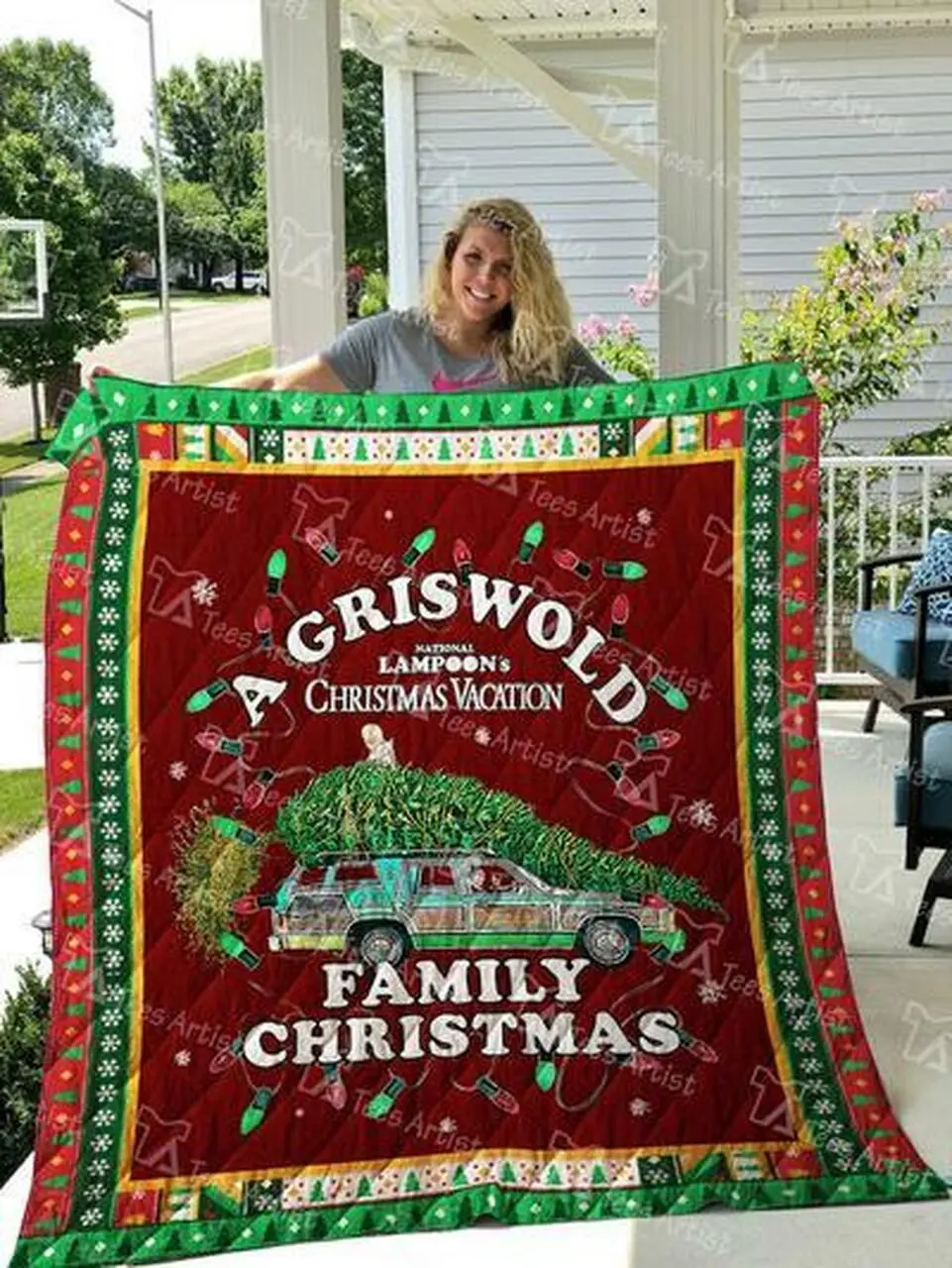 National LampoonS Christmas Vacation Quilt Blanket 01445 Quilt and Home Decor