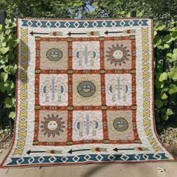 Native American Bl260618 Quilt Blanket and Home Decor
