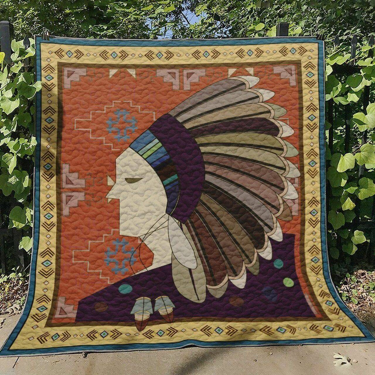 Native American Bl260621 Quilt Blanket and Home Decor