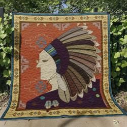Native American Bl260621 Quilt Blanket and Home Decor