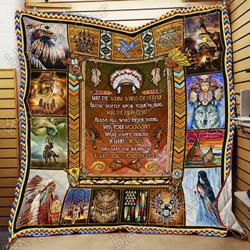 Native American Cl18100515Mdq Quilt Blanket and Home Decor