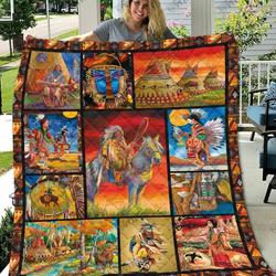 Native American Culture Quilt Blanket 6005 and Home Decor