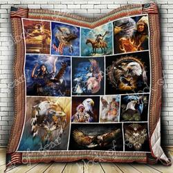 Native American Eagle Blanket Kc1707 Quilt and Home Decor