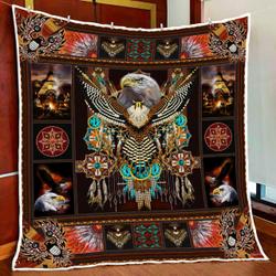 Native American Eagle Quilt Blanket and Home Decor