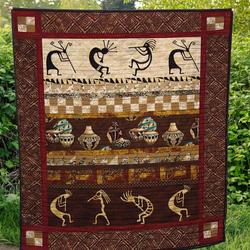 Native American TH2509395CL Quilt Blanket and Home Decor